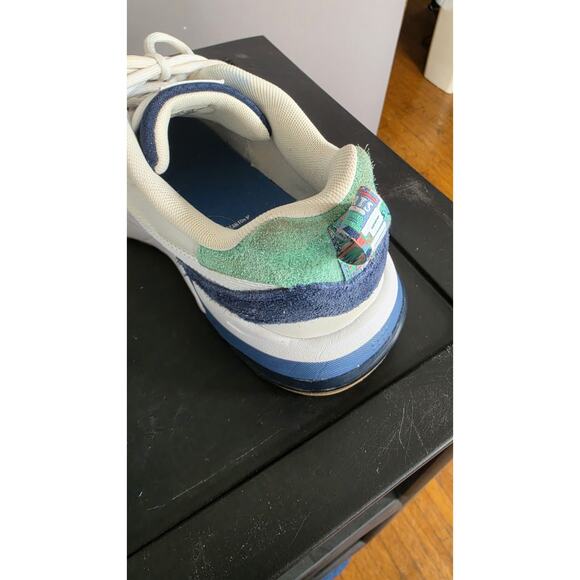 PUMA Mirage Sport White Blue Green Colorblock 397817-02 Men's Athletic Sneakers - Picture 8 of 12